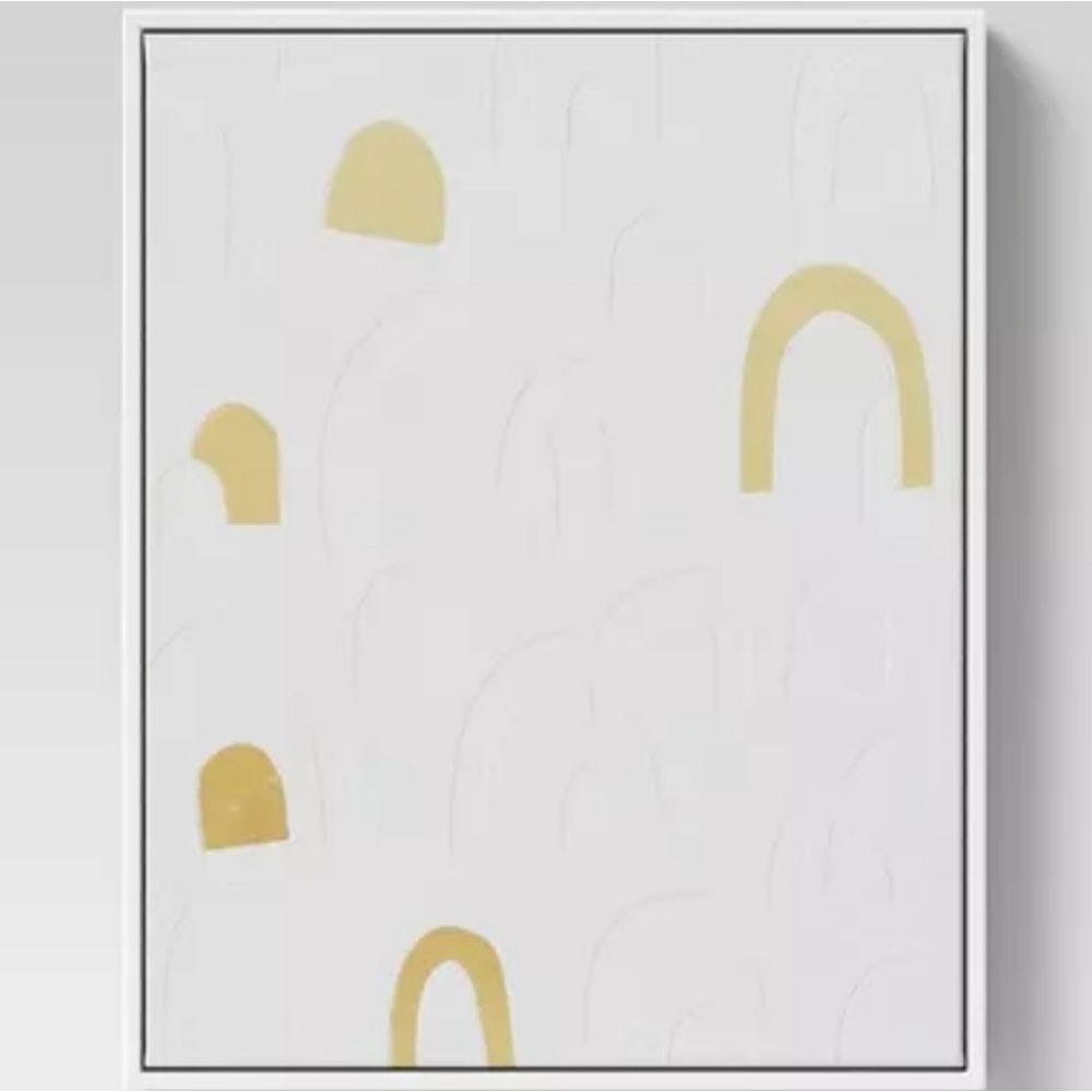 16" x 20" Rainbow Framed Wall Canvas Gold - Threshold™